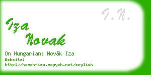 iza novak business card