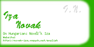 iza novak business card